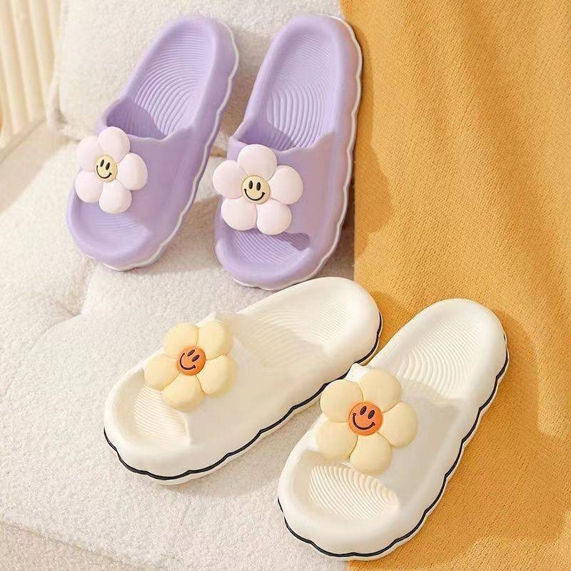 Destin🩰พร้อมส่งจากไทย🛒   (LT-2266) รองเท้าแตะสวม ดีเทลหยัก รูปดอกไม้น่ารัก สีสันสดใส - รูปที่ 6