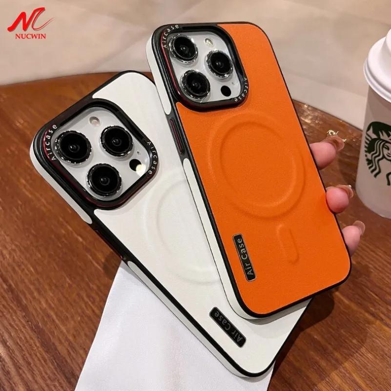 รุ่นใหม่ เคสไอโฟน เคสมือถือแม่เหล็กหนังแฟชั่น สำหรับ iPhone 15 14 13 12 11Pro Max เคสนิ่มกันกระแทก
