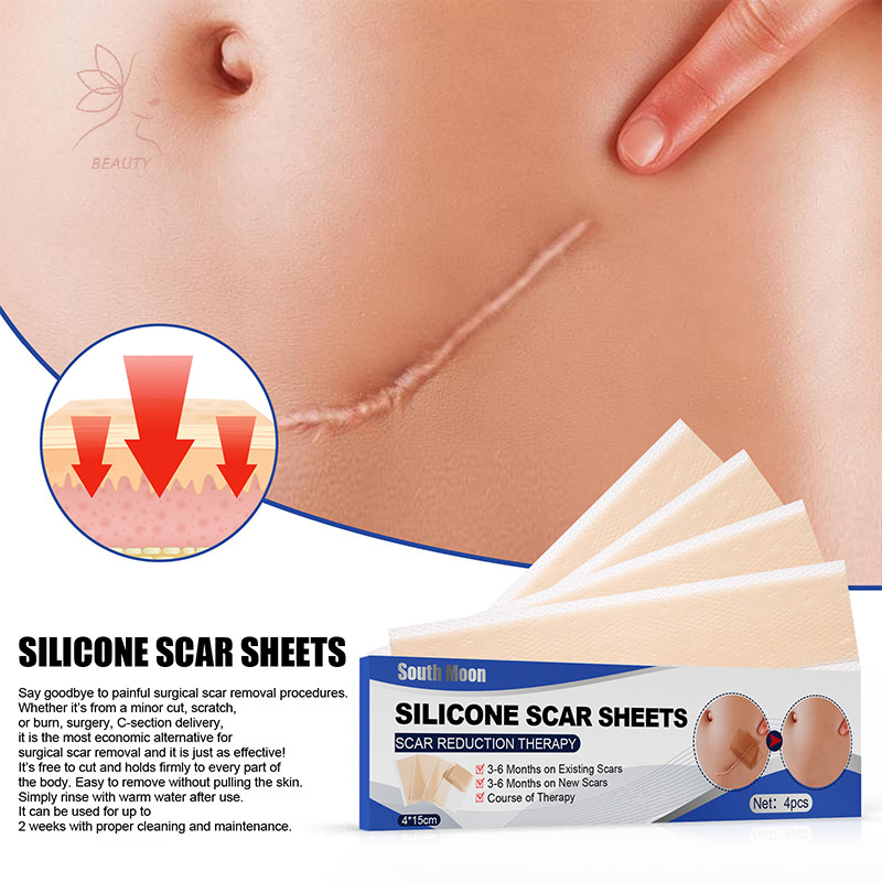 [maybeauty] ซิลิโคนเจล Patch แผ่นแปะลบรอยแผลเป็นลบ Trauma Burn Scar Sheet Skin Repair {TH}