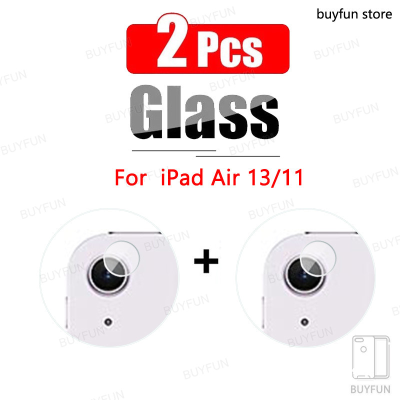 2sll สําหรับ iPad Air 11 2024 5G Air6 6th A2899 A2900 13 นิ้ว A2903 A2904 เลนส์กล้องป้องกันฟิล์มกระจกนิรภัย (2 ชิ้น)