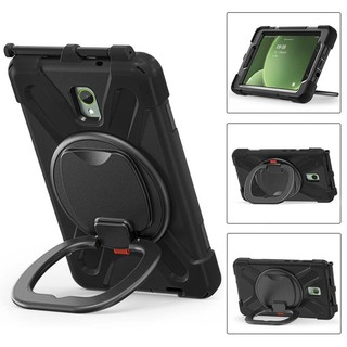 360 องศาขาตั ้ งหมุนได ้ handle anti-fall สําหรับ Samsung Galaxy Tab Active 5 SM-X300 X306 X308 Active5 5G case ฝาครอบกันกระแทก Active3 SM-T570 T575 T577 3 cover เชลล ์ พร ้ อมช ่ องใส ่ ปากกา