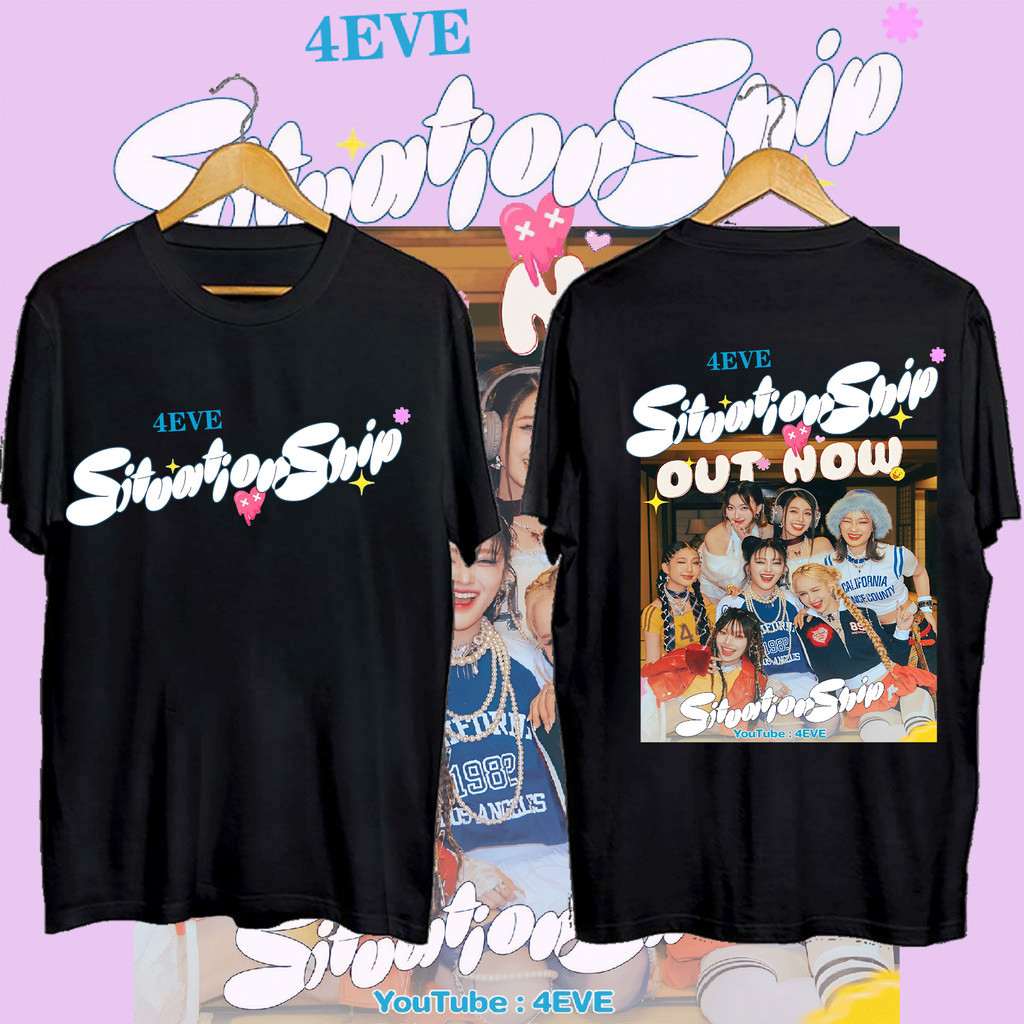💯💯💯   เสื้อยืดผ้าฝ้ายแท้ 4EVE -Situationship |official MV S-5XL