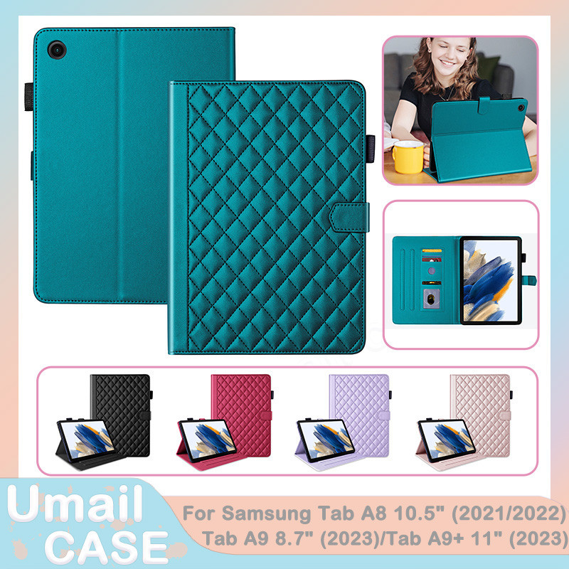 นูน PU หนัง Soft TPU ปกหลังสําหรับ Samsung Tab A8 10.5 S6 Lite P610 A9 X110 A9 + X210 S9 S9FE X510 11 นิ้ว 2023 S9 + S9FE + 12.4 นิ้ว X810 X610