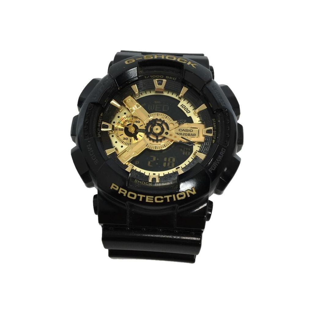 CASIO Wrist Watch G-Shock Gold Black Men's Direct from Japan Secondhand