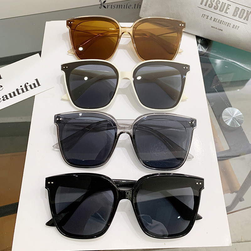 COD-ในไทย💖แว่นตากันแดด Vintage Trend แฟชั่นแว่นตากันแดดป้องกันรังสียูวีกรอบแว่นตากันแดด-Kri