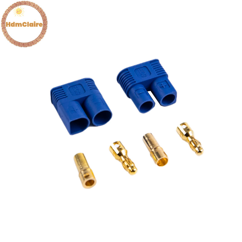 Hdmclaire 1 ชุด EC3 EC5 ปลั ๊ ก 5mm100A RC LiPo Charge Adapter Connector สําหรับ RC Part TH - รูปที่ 2