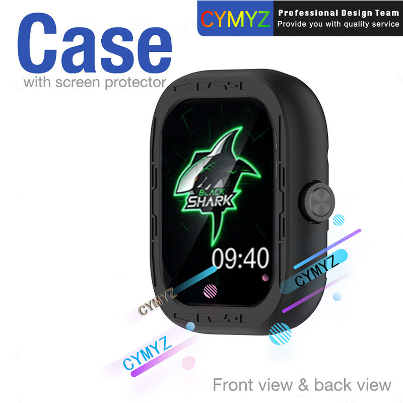 สําหรับ Black Shark watch GT case เคสซิลิโคนปกป้องหน้าจอฟิล์มป้องกันสําหรับ Black Shark watch GT ป้อ