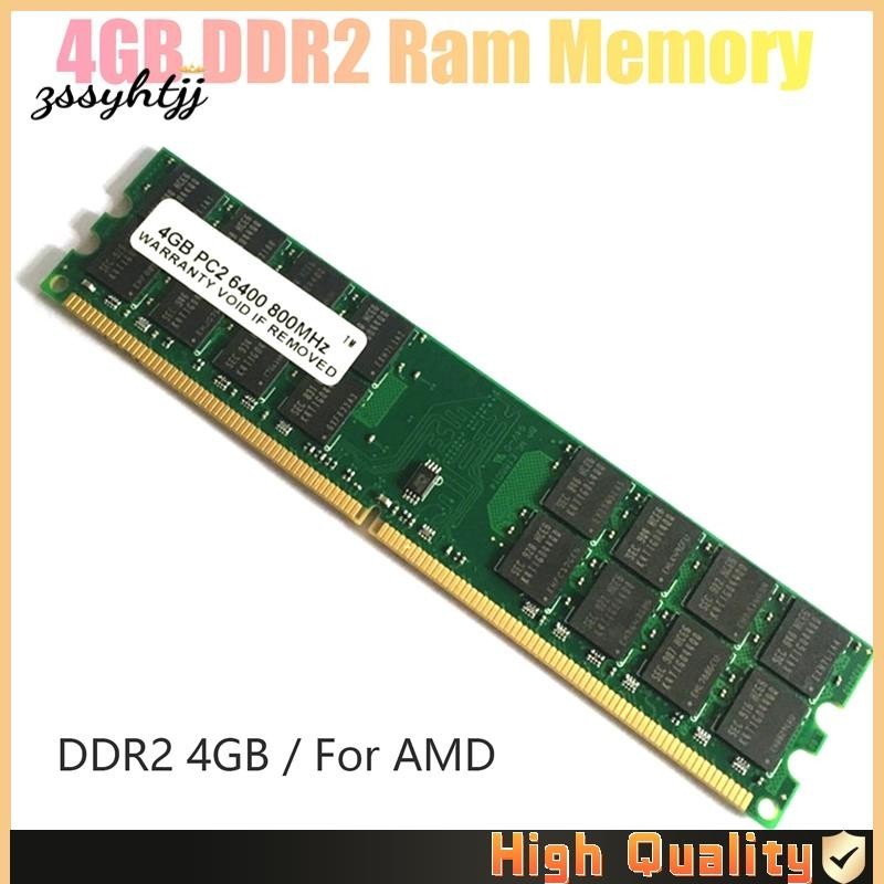 【zssyhtjj.th 】 4gb DDR2 Ram หน ่ วยความจํา 800Mhz 1.8V PC2 6400 DIMM 240 Pins สําหรับ AMD เมนบอร ์ ดหน ่ วยความจํา Ram