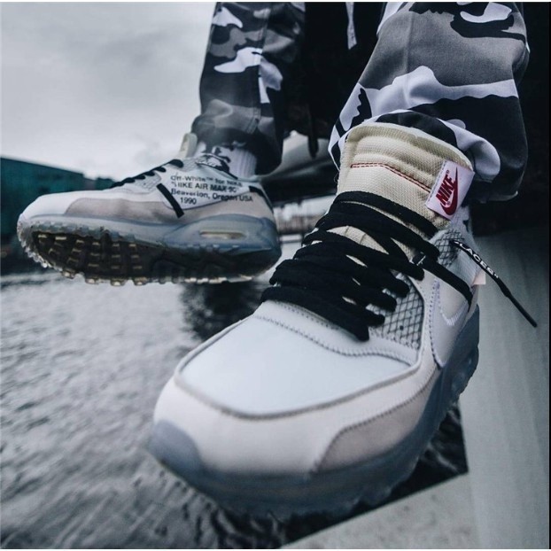 ❀ X off-white Air Max 90 OFW AA7293-100 K256