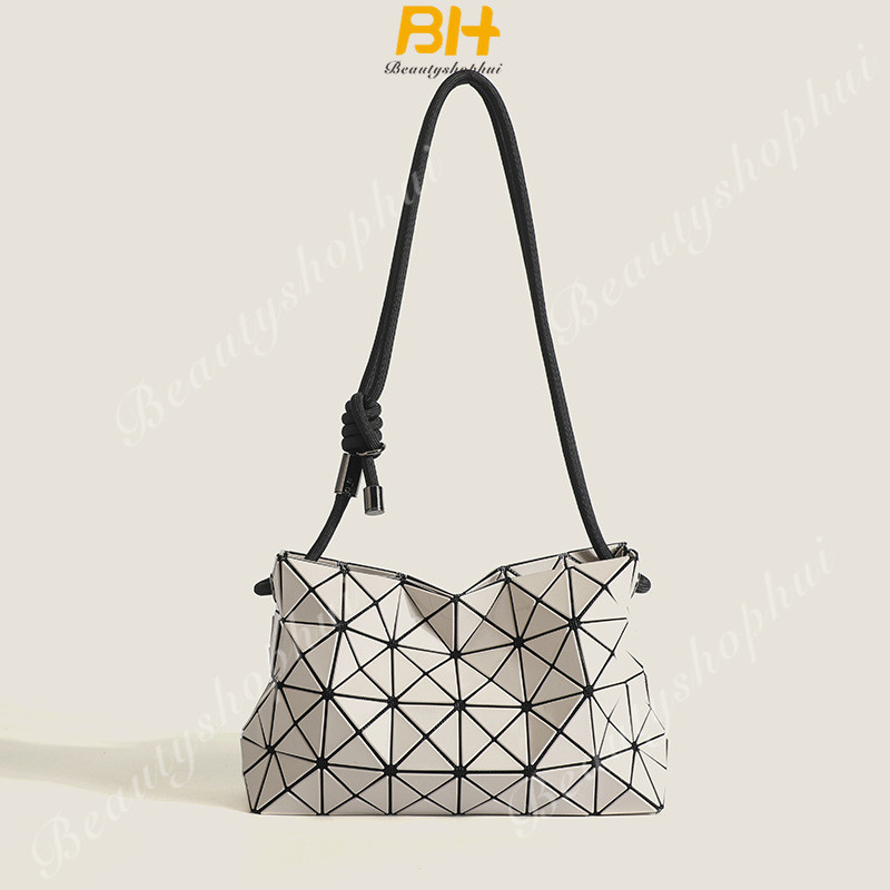 2024 New Geometric Diamond Fashion Drawstring Square Bag Shoulder Crossbody Underarm Bag
