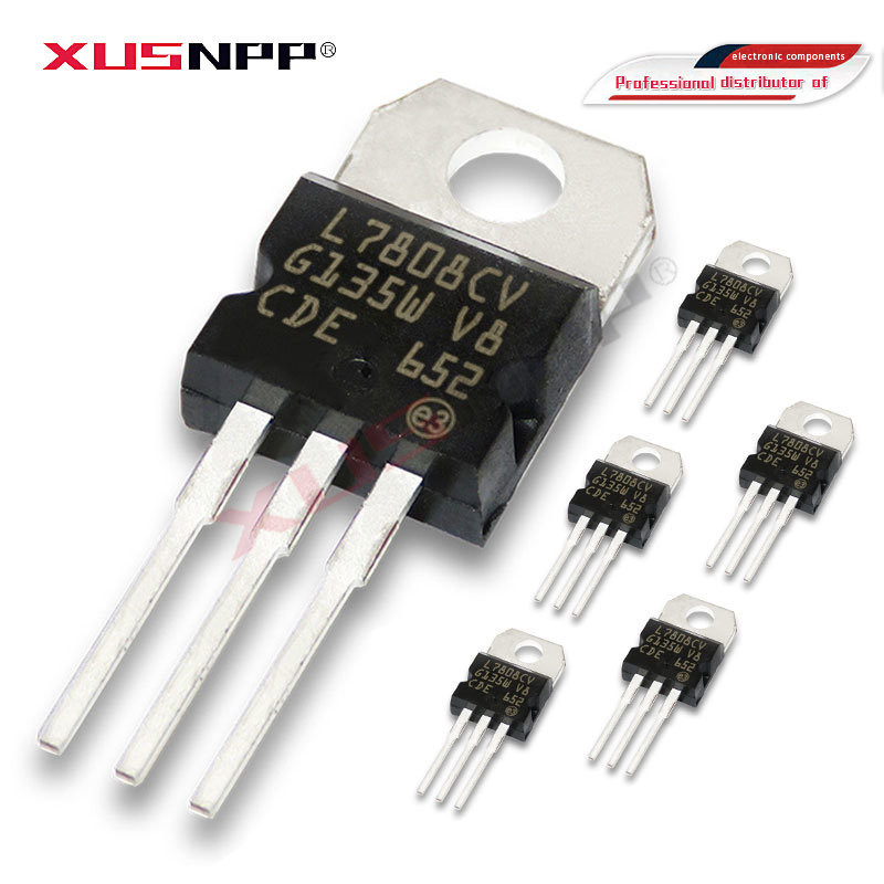 10PCS L7808CV TO220 L7808 TO-220 7808 LM7808 MC7808 ใหม่และ IC ส่วนประกอบอิเล็กทรอนิกส์