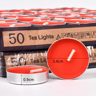 เทียนถ้วย เทียนทีไลท์ 35mm แพ็ค 50 ก้อน ไร้กลิ่น ราคาส่ง