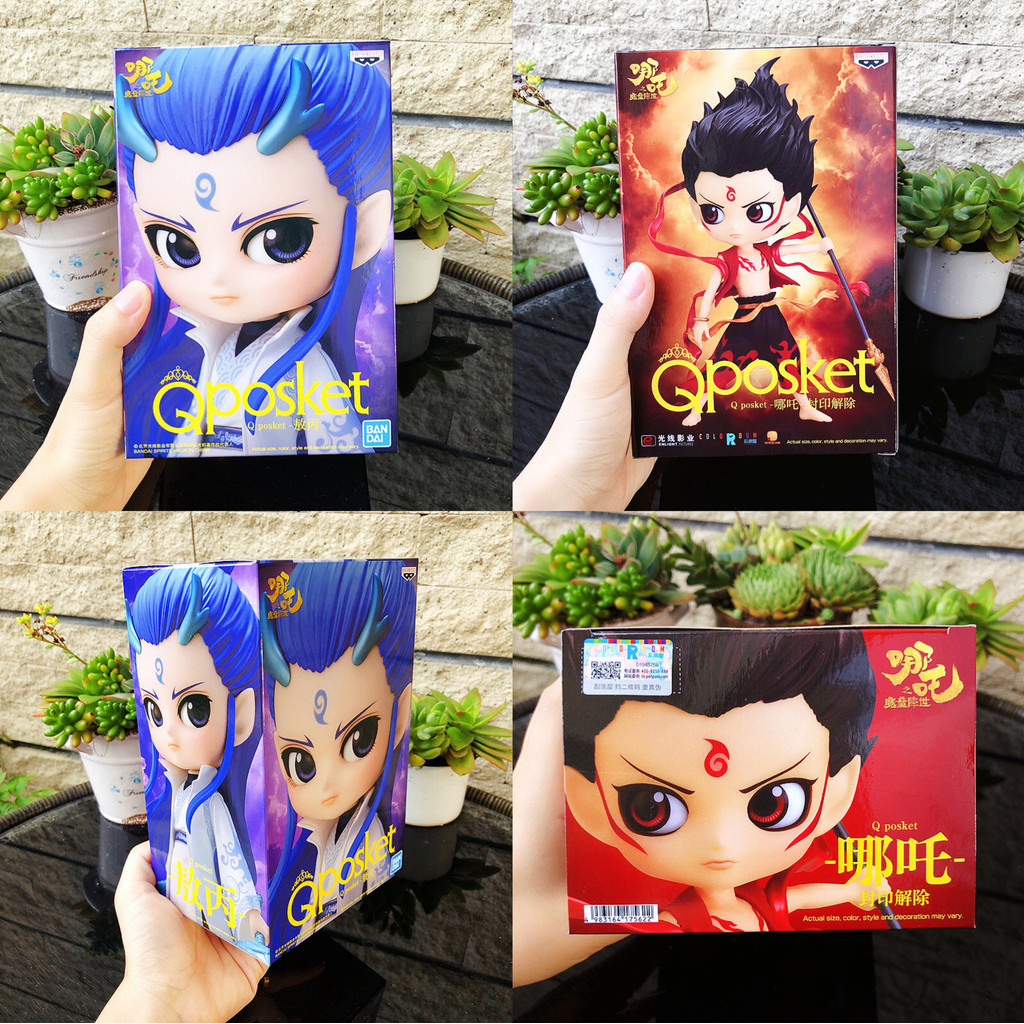 โรงงานแว่นตา Bandai Qposket Nezha Ao Bing Fengshen Romance Third Prince รูปเครื่องประดับ Jingpin