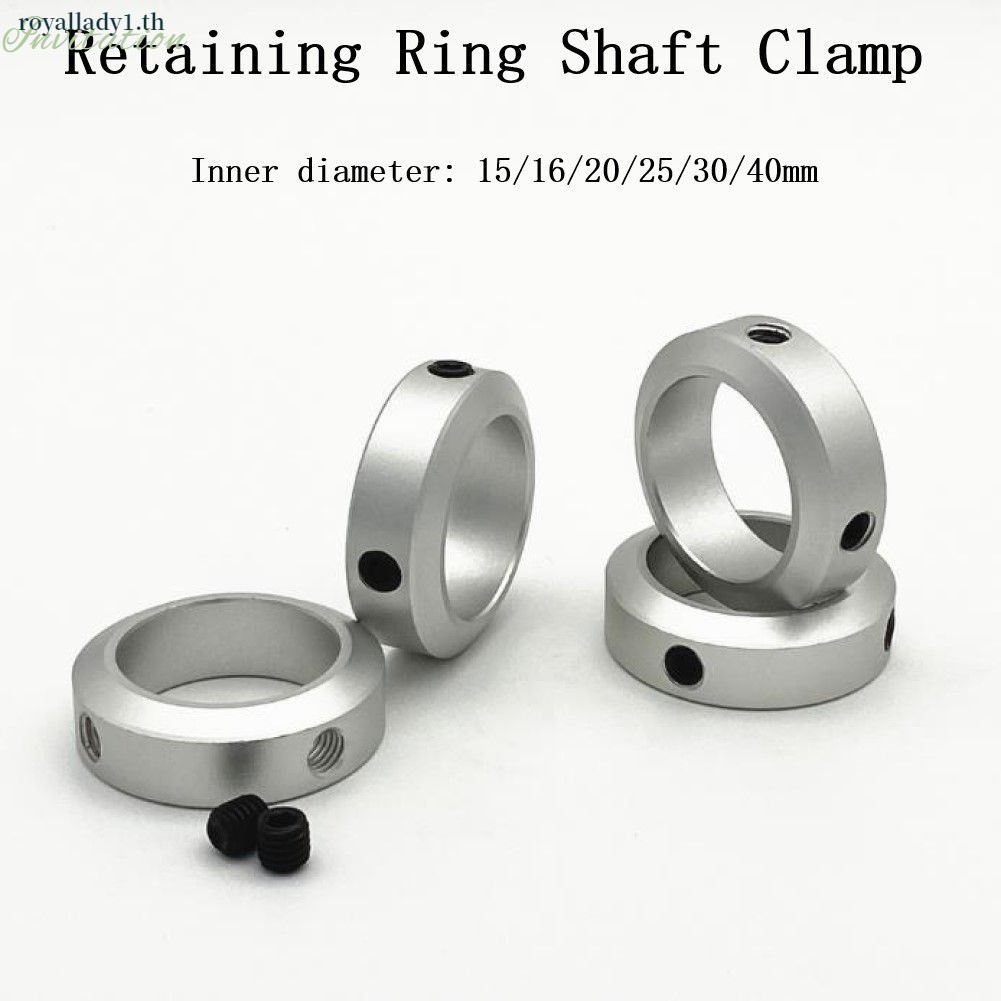 [ในสต็อก] ปลอกคอเพลา เหล็ก Bore Shaft Collar SOLID Steel Metric Clamp Collars 15mm-40mm