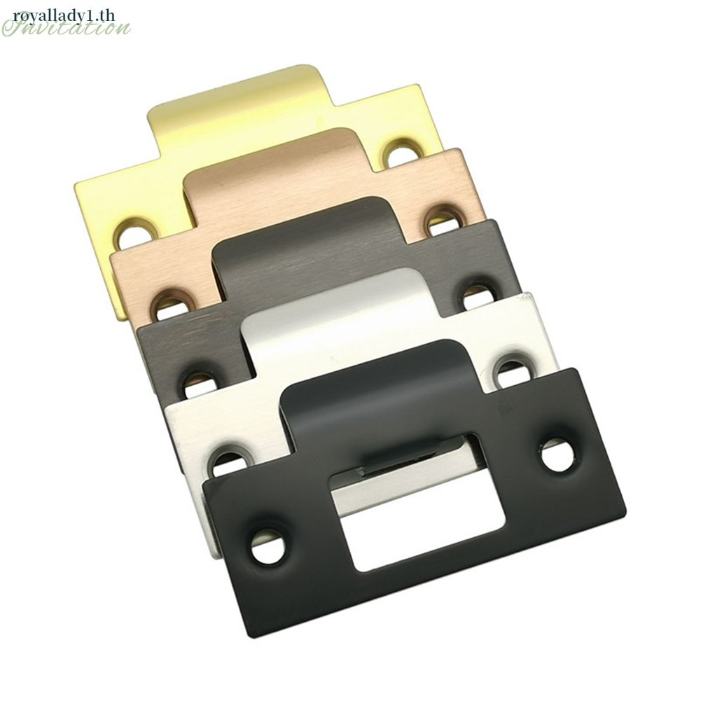 [ในสต็อก] แผ่นเสริมประตูพร้อมสกรูโรงรถฝาครอบ Deadbolt แผ่นฝาครอบ Deadbolt