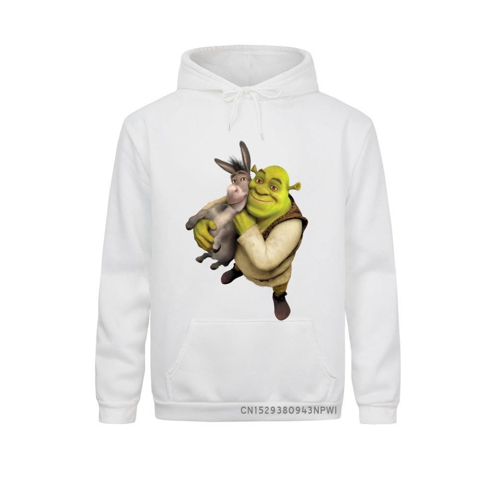 Shrek Sweatshirt Shrek And Donkey Hoodie Men Cool Sweatshirt พิมพ์เสื้อแขนยาว