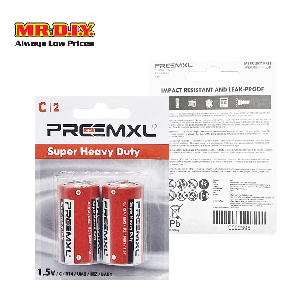 ถ่านไฟฉาย PROCEMXL SUPER HEAVY DUTY C/R14