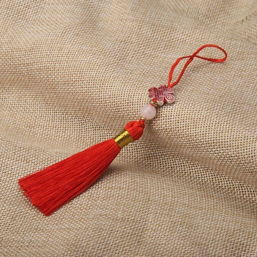 พู่โทรศัพท์แบบจีน สไตล์สวยงามสำหรับเสื้อผ้าและกระเป๋า พร้อมแขวนประดับ - รูปที่ 2
