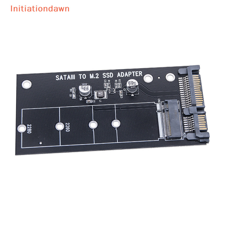 [Initiationdawn] M.2 NGFF ถึง SATA 3 3.0 การ์ดอะแดปเตอร์ SSD แปลง B B & M Key Protocol Solid State Disk ไดรฟ์ 2230 2280 2242 สําหรับเมนบอร์ดพีซี