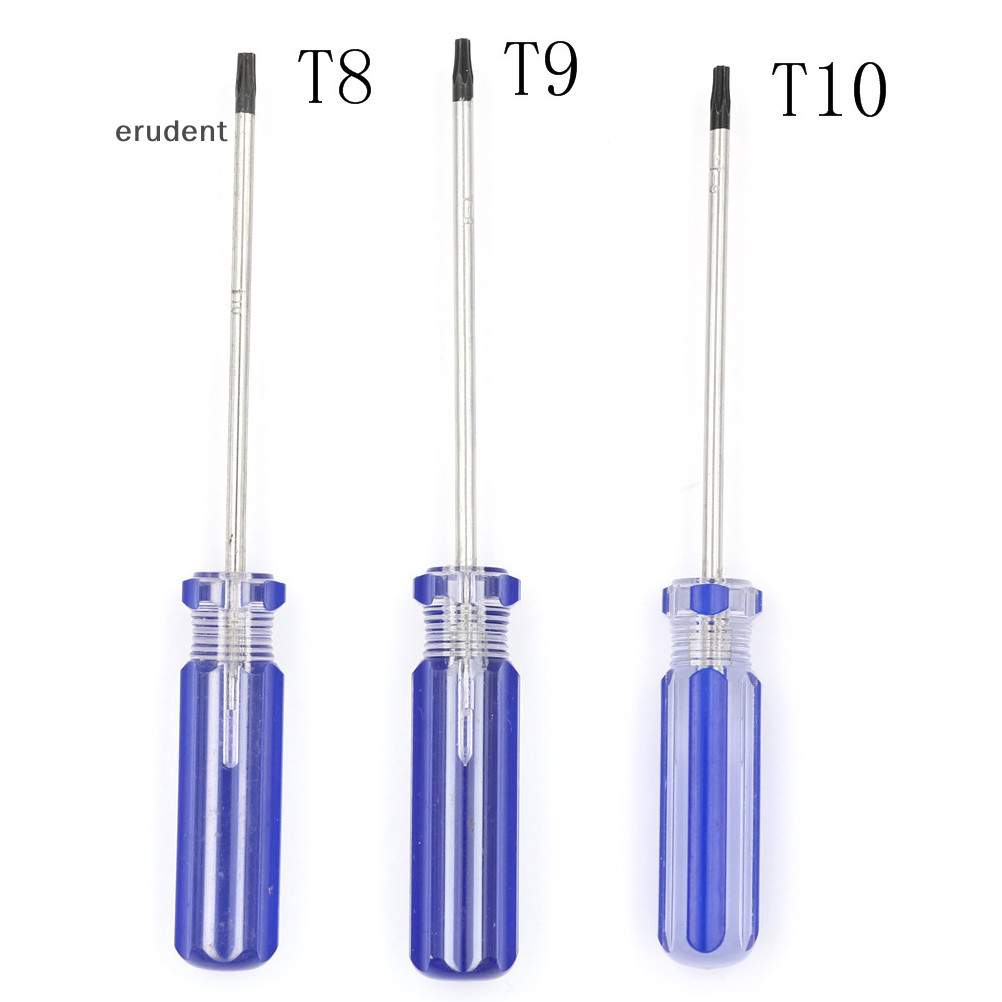 Erudent ใหม่ T8/T9/T10 Tamper Proof ไขควงความปลอดภัย Torx Driver Disassembly สําหรับใหม่