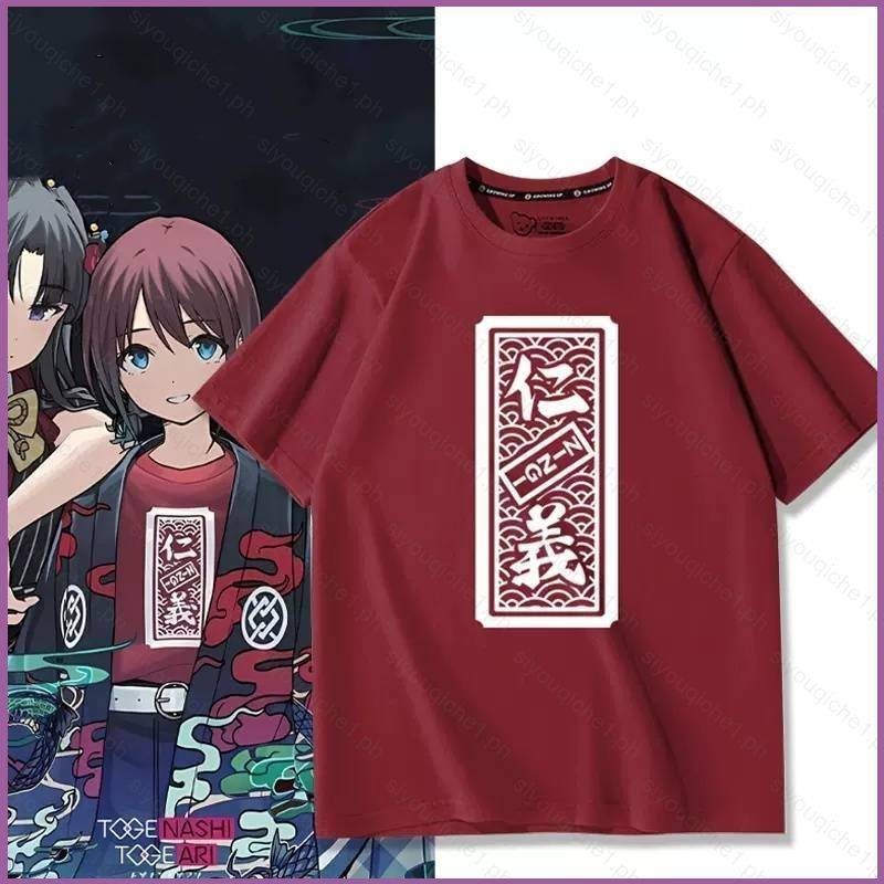 SY1 Girls BAND CRY NINA SERI คอสเพลย์ผ้า 3D ฤดูร้อนเสื้อยืดอะนิเมะแขนสั้นด้านบน