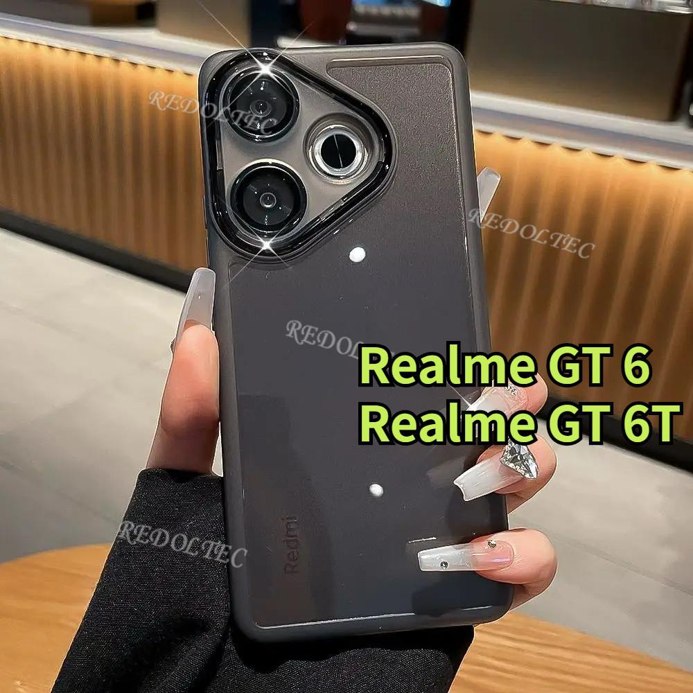 เคส Realme GT 6 6Tใหม่สีบริสุทธิ์บางปลอกใสRealme GT6 T RealmeGT6 Realme GT 6 6Tกันกระแทกฝาครอบโทรศัพ