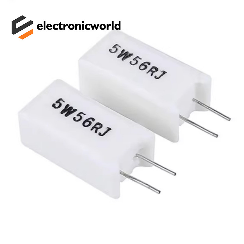 Rx27 ตัวต้านทานซีเมนต์แนวตั้ง 5W10W20W 1R 5 10 15 20 50 100 150 200R Ohm