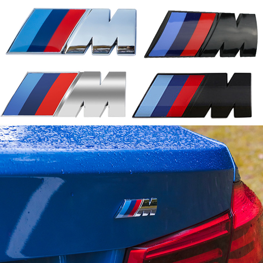 โลโก้ BMW M Series สติกเกอร์โลหะป้ายสัญลักษณ์ Chrom สําหรับ BMW E46 E39 E38 E90 E60 E36 F30 F30 E34 