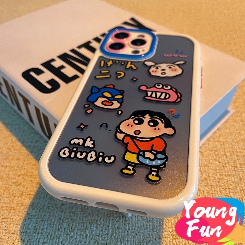เคส SAMSUNG นุ่มกรณีเครยอนชินจังกระดาษแข็งออกแบบสําหรับsamsung A12 A03S A11 A03 A23 A14 A13 A04E A04S A53 A73 A33 A52 A51 A71 A72 A22 A32 A02