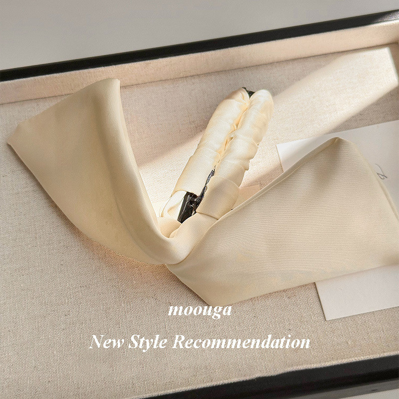 Mouga/simple Classy Rabbit Ear Banana Clip กิ๊บติดผมด้านหลังหัวแนวตั้งคลิปกิ๊บติดผมผ้าโพกศีรษะ