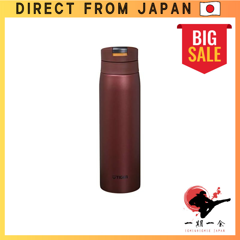 Tiger Thermos (TIGER) Tiger Water Bottle 500ml Sahara Mug Stainless Steel Bottle One-Touch Lightweig