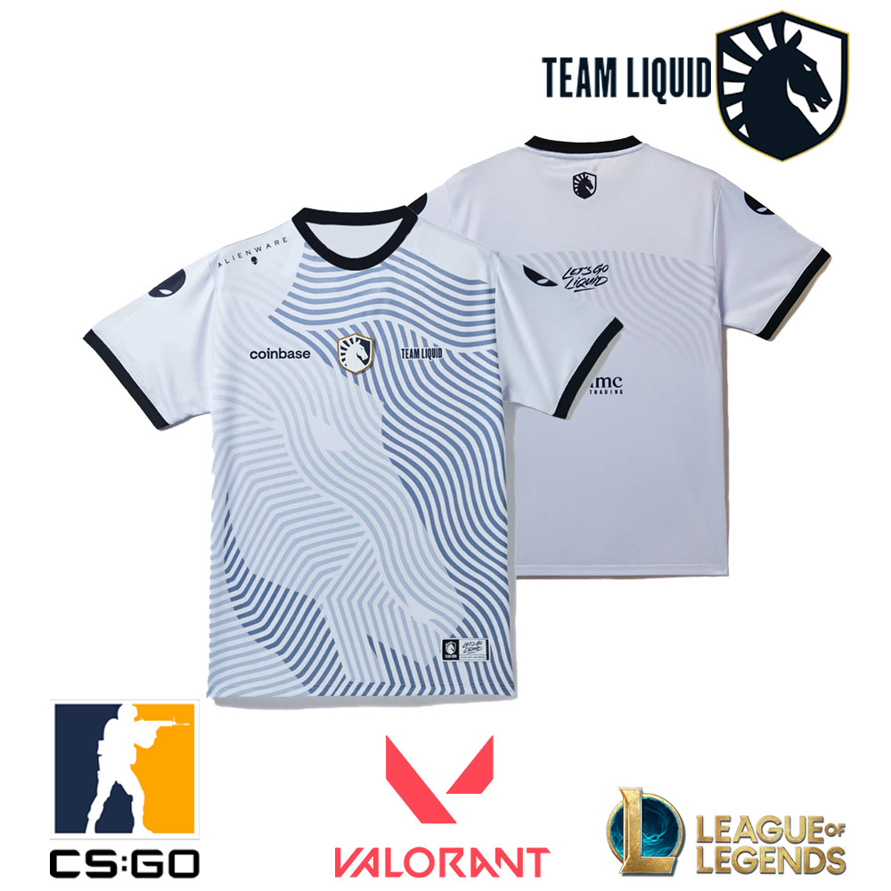2024 ทีมใหม่ Liquid E-sportsTeam ชุดเสื้อเสื้อยืด CSGO League Of Legends TL เสื้อกีฬา O-คอ Breathable Men T เสื้อ