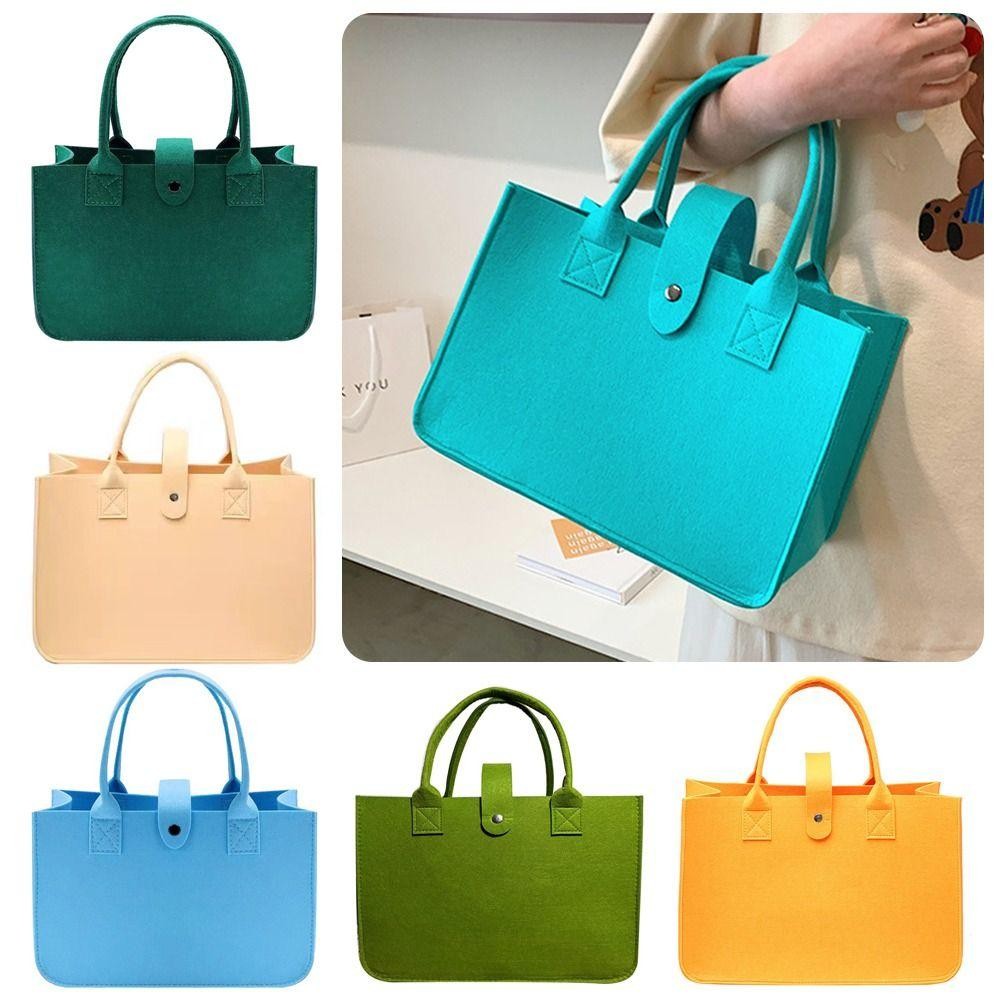 CORTINA กระเป๋าสะพายสักหลาด แบบพกพา ขนาดใหญ่ สำหรับเก็บของเล่นและ sundries ราคา ถูกที่สุด ดีลบีเคเค แกลเลอรีภาพที่ 7