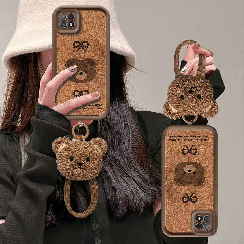 JG| เคส สำหรับ OPPO F7 A3 A3X A3 A5 Pro A5X Reno 3 4 5 6 7 8 4F 5F 5Z 6Z 7Z 8Z 8T 10 11 12 13 14 Pro Plus 11F 12F 13F 14F เคสโทรศัพท์แบบนิ่มลายหมีผูกโบว์การ์ตูน