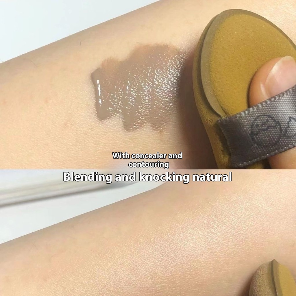 [อย่ากินรองพื้นชนิดน้ํา] มินิพัฟนิ้วหัวแม่มือคอนซีลเลอร์เบาะลมทุ่มเทพัฟเปียกและแห้งพัฟฟองน้ําผิวนุ่มพิเศษ อิน สไตล์เครื่องมือแต่งหน - รูปที่ 3