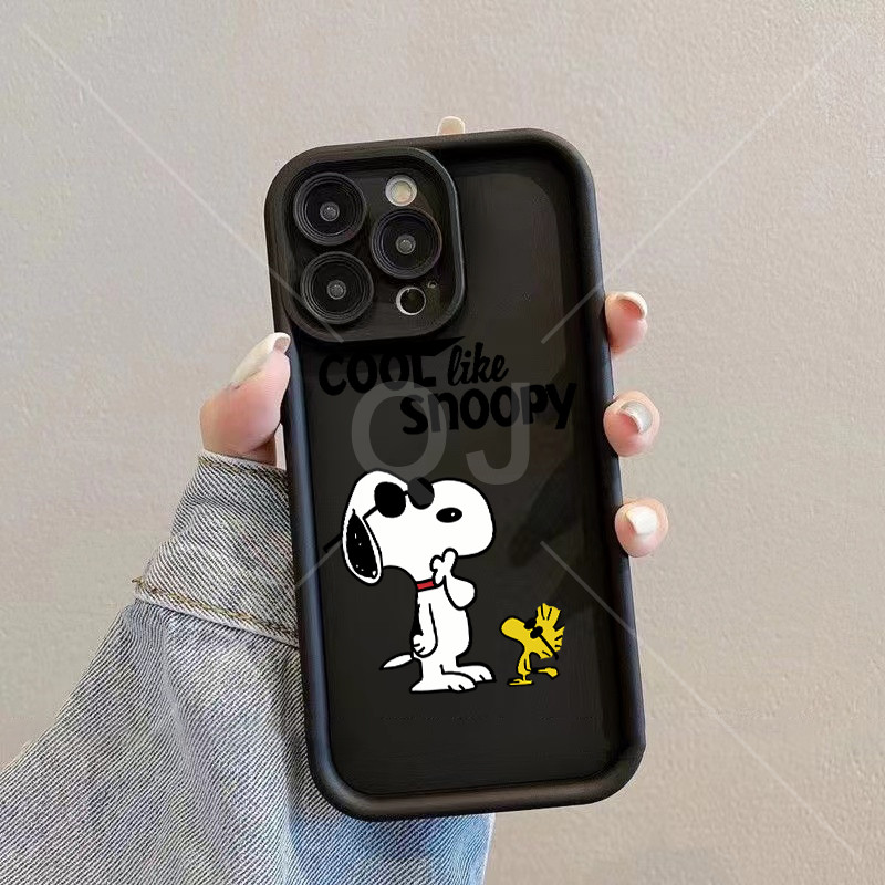 เคส VIVO Y19S V40 Lite Y200 5G IQOO 11 IQOO 13 IQOO NEO 10 IQOO NEO 10 Pro IQOO NEO 9 IQOO NEO 9 Pro IQOO NEO 9S Pro IQOO NEO 9S Pro Plus การ์ตูน Snoopy กรณีโทรศัพท์