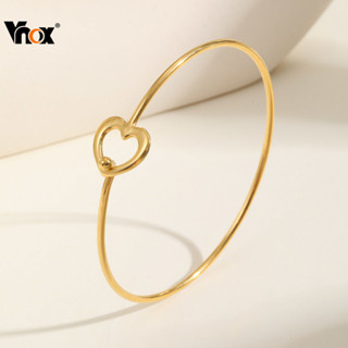 VNOX วีน็อกซ์ สร้อยข้อมือกําไลข้อมือรูปหัวใจสําหรับผู้หญิง,ส…