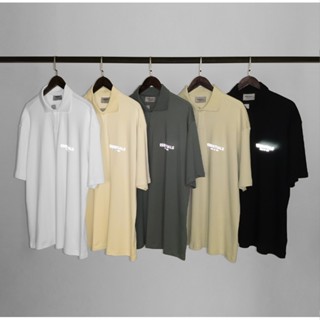 Fog Double Line ESSENTIALS American High Street เสื้อโปโลสะท…