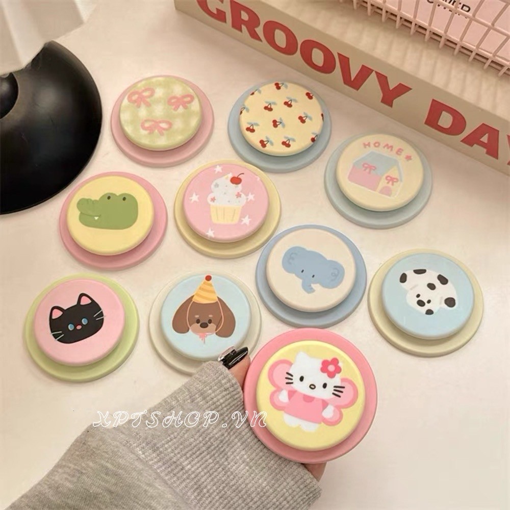 Cat Cherry Bowknot Magnetic Bracket ดูดโทรศัพท์ขยายถุงลมนิรภัยเดสก์ท็อปสนับสนุนอุปกรณ์เสริม