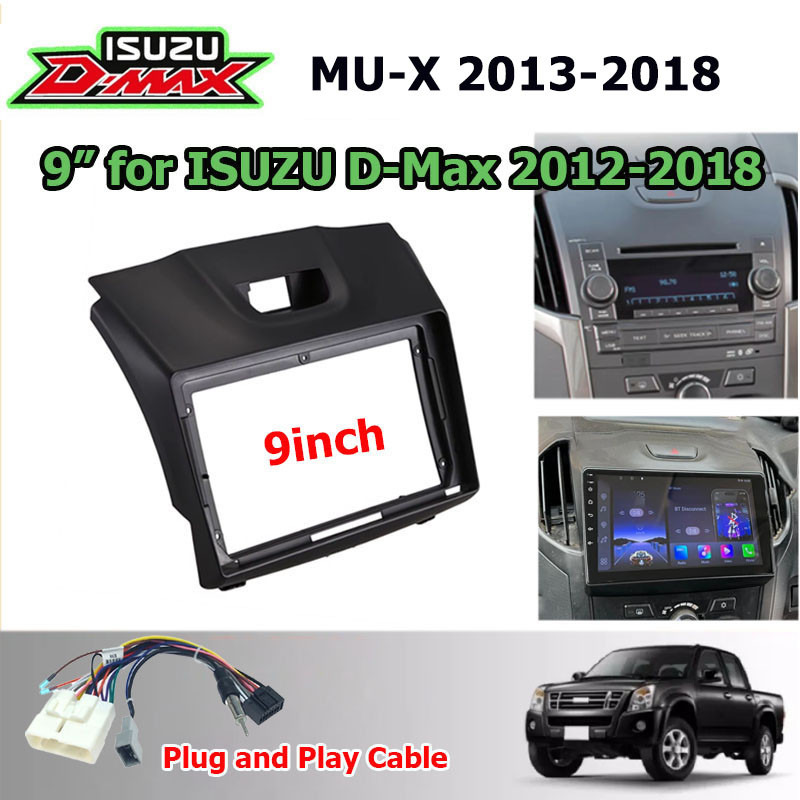 9 นิ้ว 2din สําหรับ Isuzu Dmax 2012 - 2018/MU-X/Chevrolet Colorado Dashboard Audio จอ android รถยนต์
