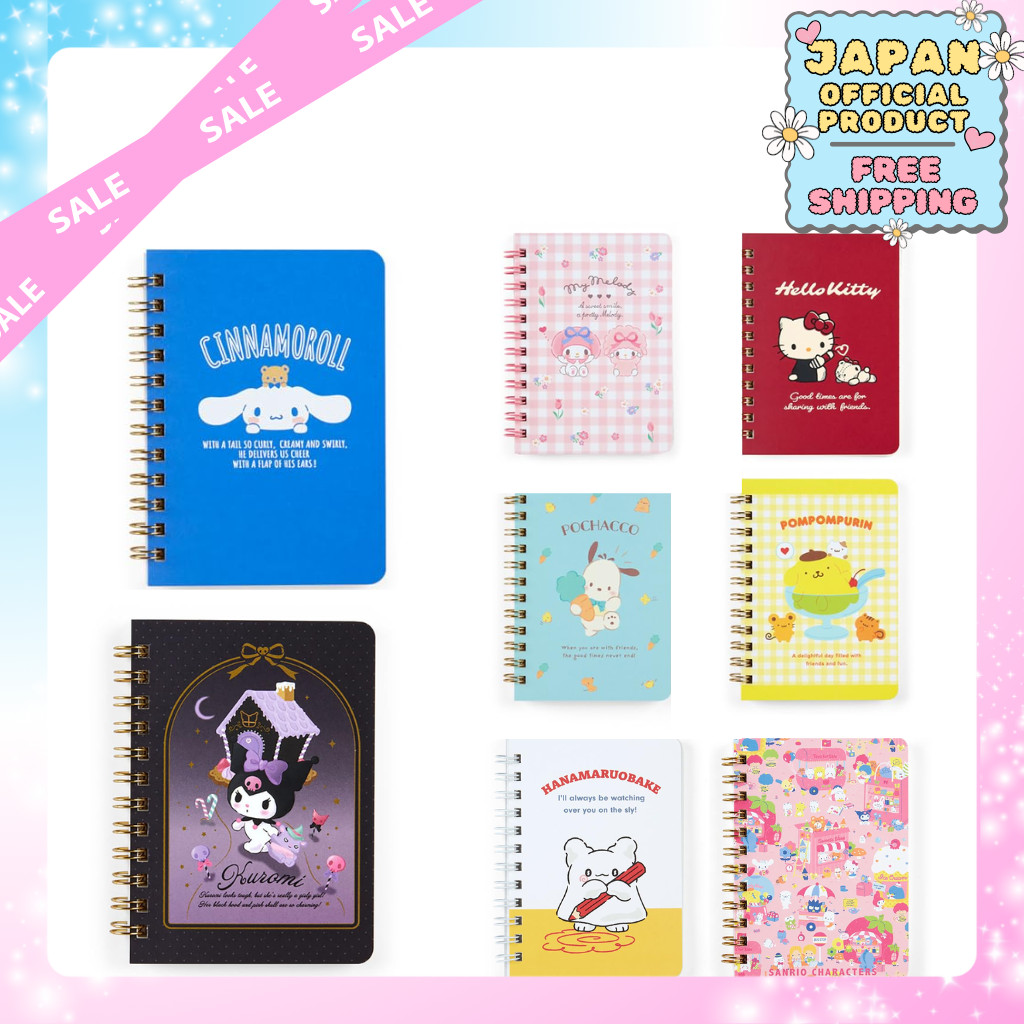 Sanrio B7 สมุดโน้ตแบบห่วง｜Japan Official