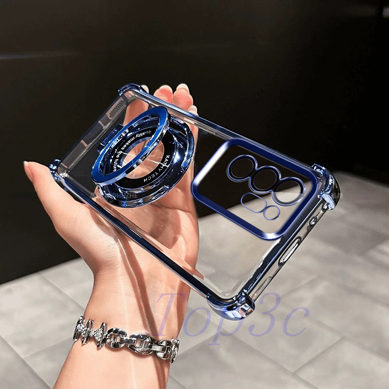 เคส Samsung Note 20 Ultra Bracket สไตล์ถุงลมนิรภัยป้องกันการตกเคสโทรศัพท์โปร่งใส CDSJ