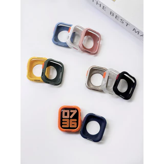 กันชนซิลิโคนนุ่ม สําหรับ Apple Watch 10/9/8/7/6/SE/5 กันตกด้าน รองรับ 40/41/42/44/45/46 มม. รุ่นที่รองรับ