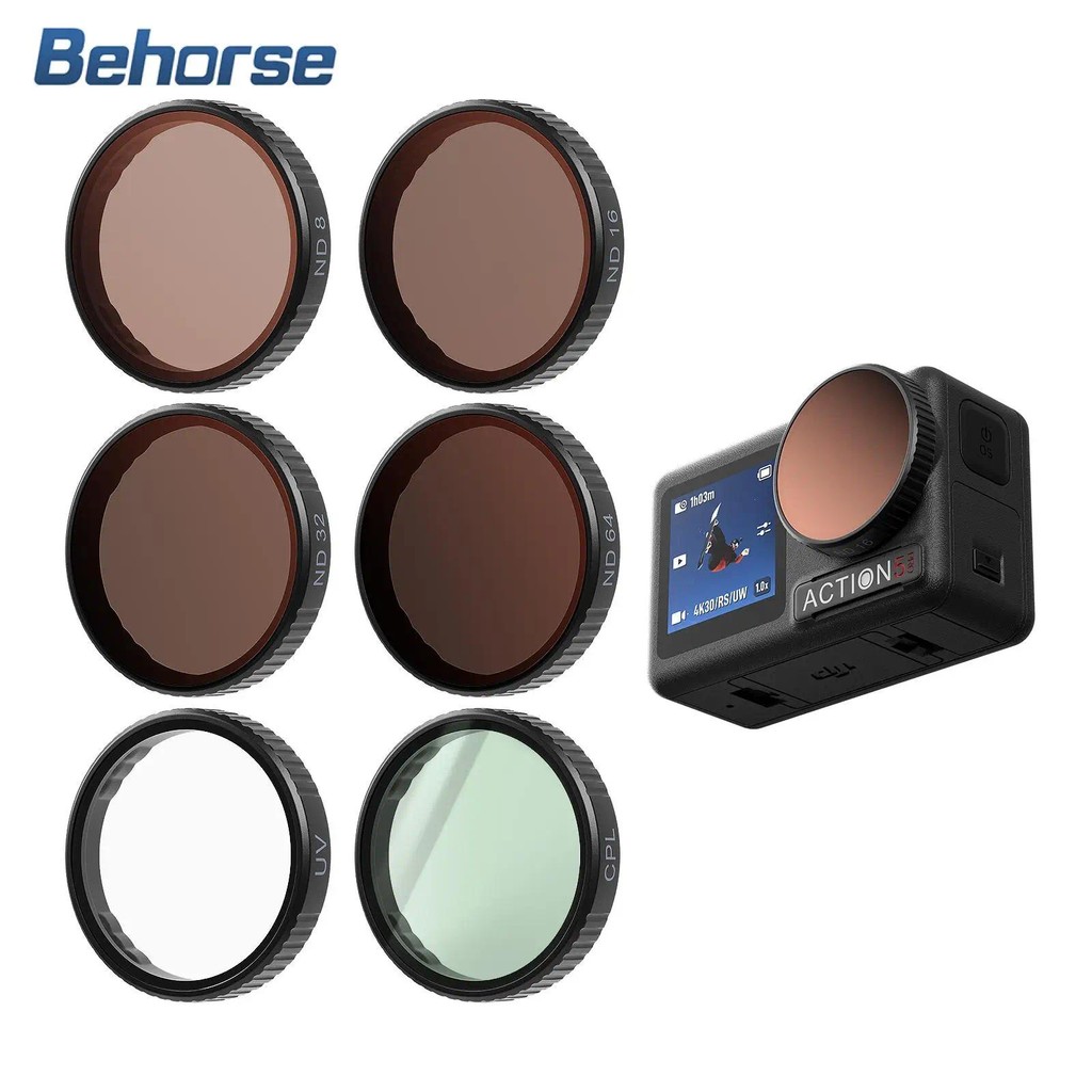 ตัวกรองเลนส์สําหรับ DJI Action 5 Pro/4/3 UV CPL ND8 ND16 ND32 ND64 Anti-Scratch ตัวกรองเลนส์ชุดสําหร