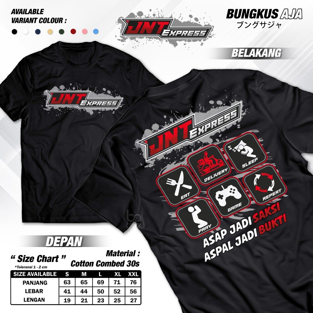 JNT Express Smoke เสื้อยืดกลายเป็นยางมะตอย Sacciness So Its Proof - Courier Shirt Expedition Package