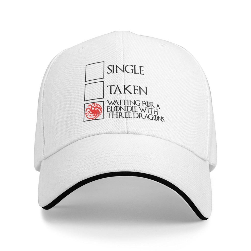 หมวกเบสบอลพิมพ์ลาย Daenerys Targaryen และ Jon Snow