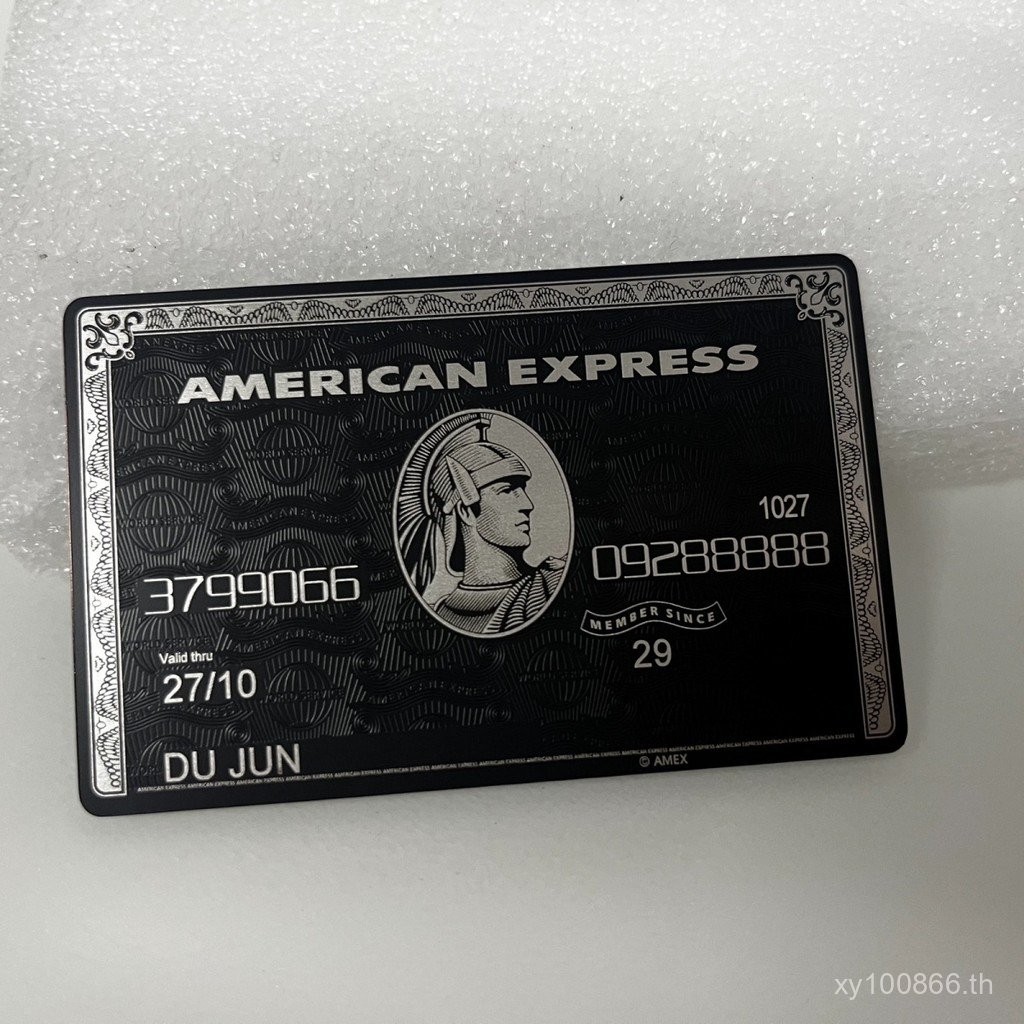 บัตร American Express สีดำ บัตร Centurion บัตรภาพบุคคล บัตรธุรกิจสีดำ บัตรโลหะ บัตรความบันเทิง ไม่มี