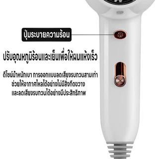 ไดร์เป่าผมติดผนัง 2200W ไดร์เป่าผม เครื่องเป่าผม ที่เป่าผม ปรับได้3ระดับ ติดตั้งเองได้ง่าย ลมแรง ไอออน แถมเทปกาวติดผนัง