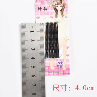 S0517 แผง10ชิ้น x กิ๊บหนีบผมสีดำ กิ๊บกลัดผม พร้อมส่ง กิ๊บดำ กิ๊บนักเรียน กิ๊บเก็บผม กิ๊บรวบผม