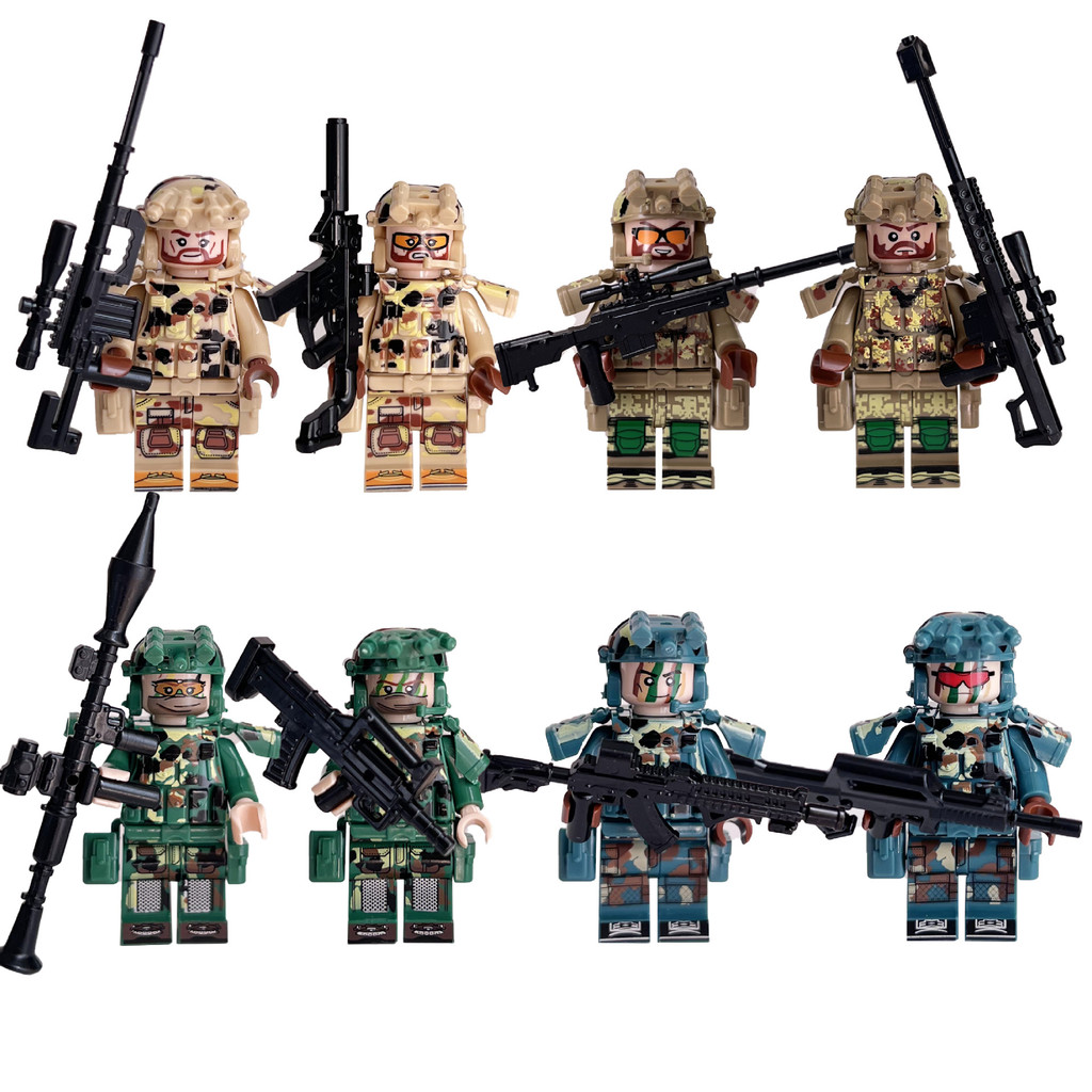 ชุดทหาร Ghost SWAT Building Block ทหารตุ๊กตาของเล่นเด็ก